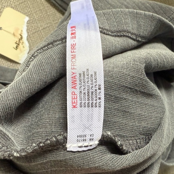 NWT FREE PEOPLE Intimately Ribbed Tank Top Gray Small - Picture 5 of 5